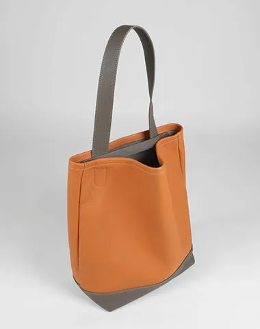 Cute Womens Coffee Leather Shoulder Tote Bag Best Tote Handbag Shopper Bag Purse for Ladies