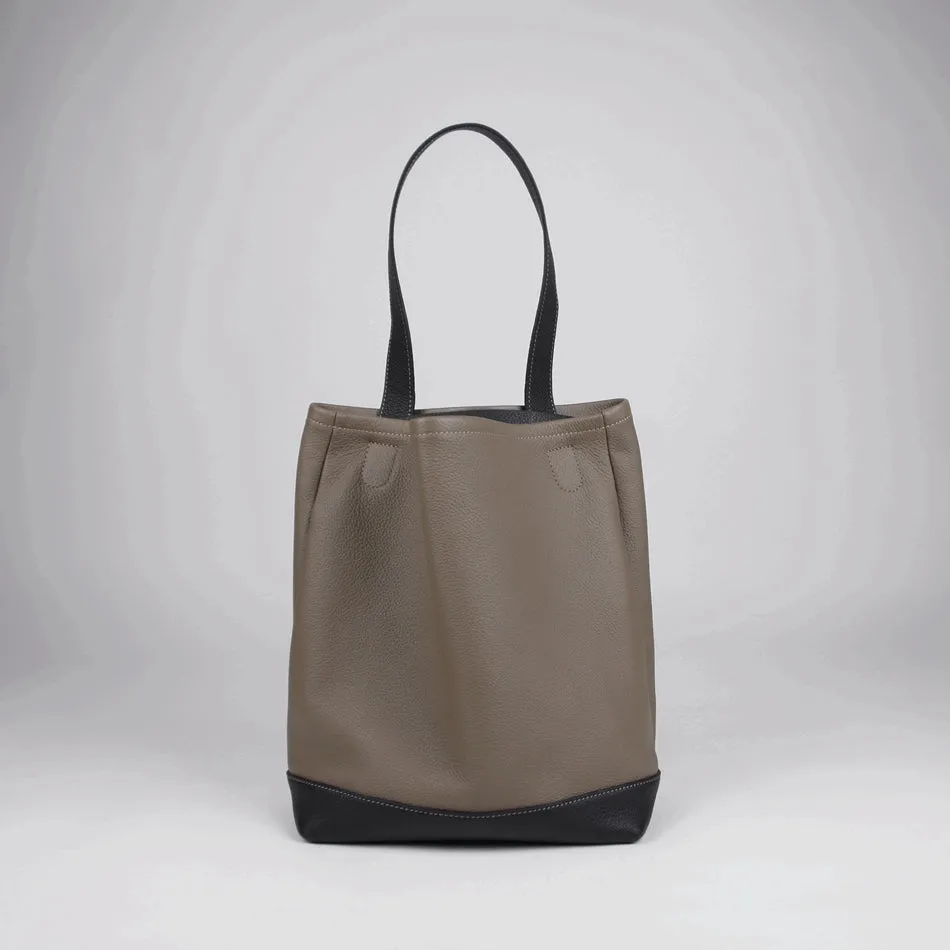 Cute Womens Coffee Leather Shoulder Tote Bag Best Tote Handbag Shopper Bag Purse for Ladies