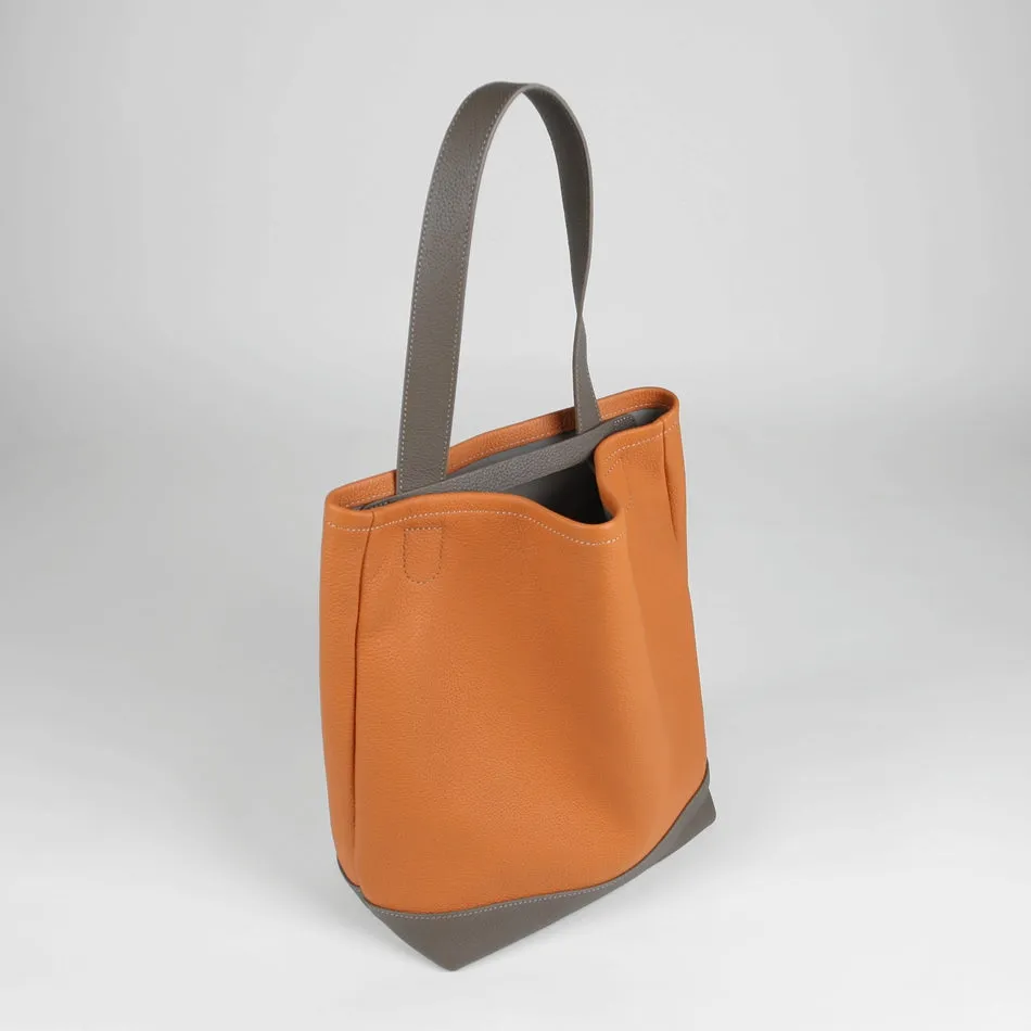 Cute Womens Coffee Leather Shoulder Tote Bag Best Tote Handbag Shopper Bag Purse for Ladies