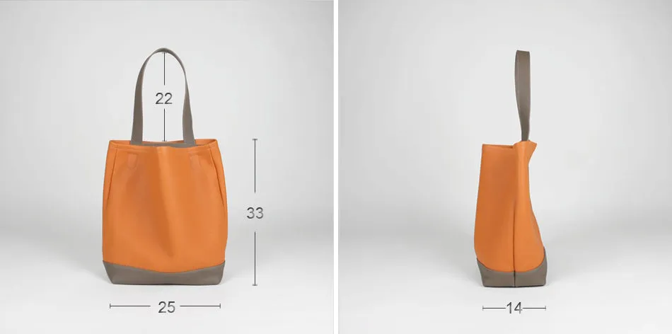 Cute Womens Coffee Leather Shoulder Tote Bag Best Tote Handbag Shopper Bag Purse for Ladies