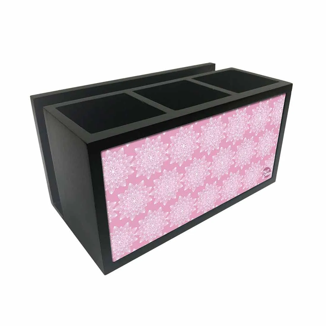 Cutlery Tissue Holder Napkin Stand -  Pink Flower