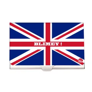 Designer Visiting Card Holder Nutcase - Blimey !  Union Jack British Flag