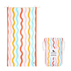Dock & Bay Cabana Quick Dry Towel - Squiggle Face