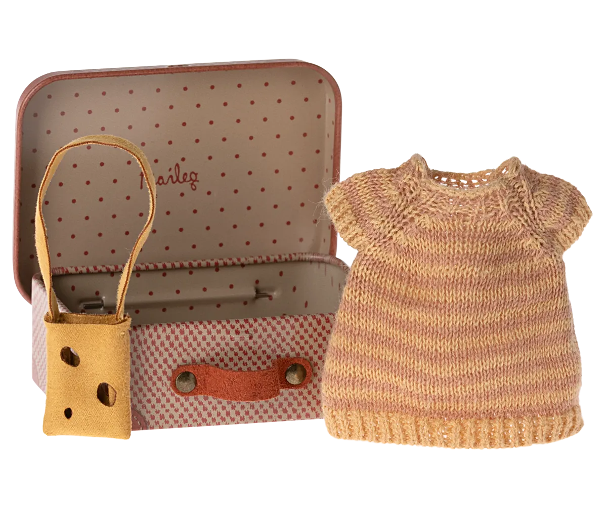Dress and Bag in Suitcase Big Sister | Maileg