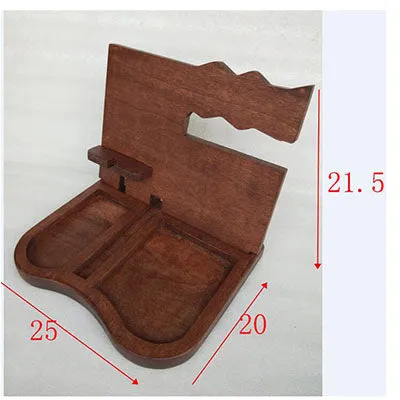 Eco-Friendly Wooden Docking Station Organizer