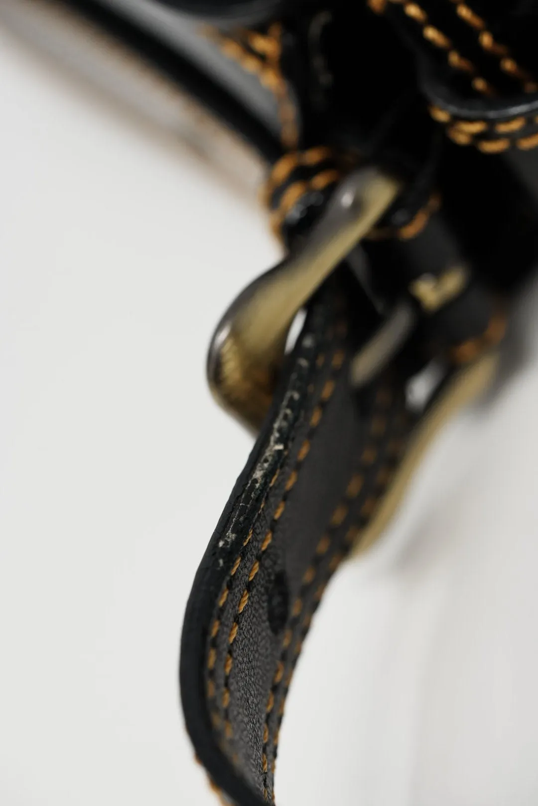 Fendi Patent Wild Stitch Shoulder Bag