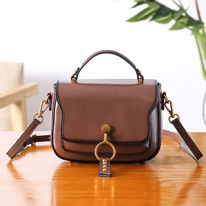 Genuine Leather Womens Crossbody Bags Shoulder Bag Purses for Women