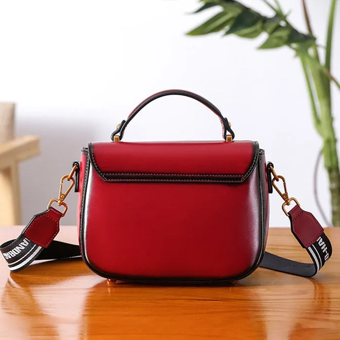 Genuine Leather Womens Crossbody Bags Shoulder Bag Purses for Women