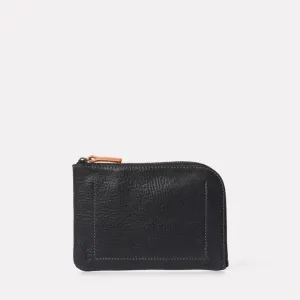 Hocker Medium Calvert Leather Purse in Black