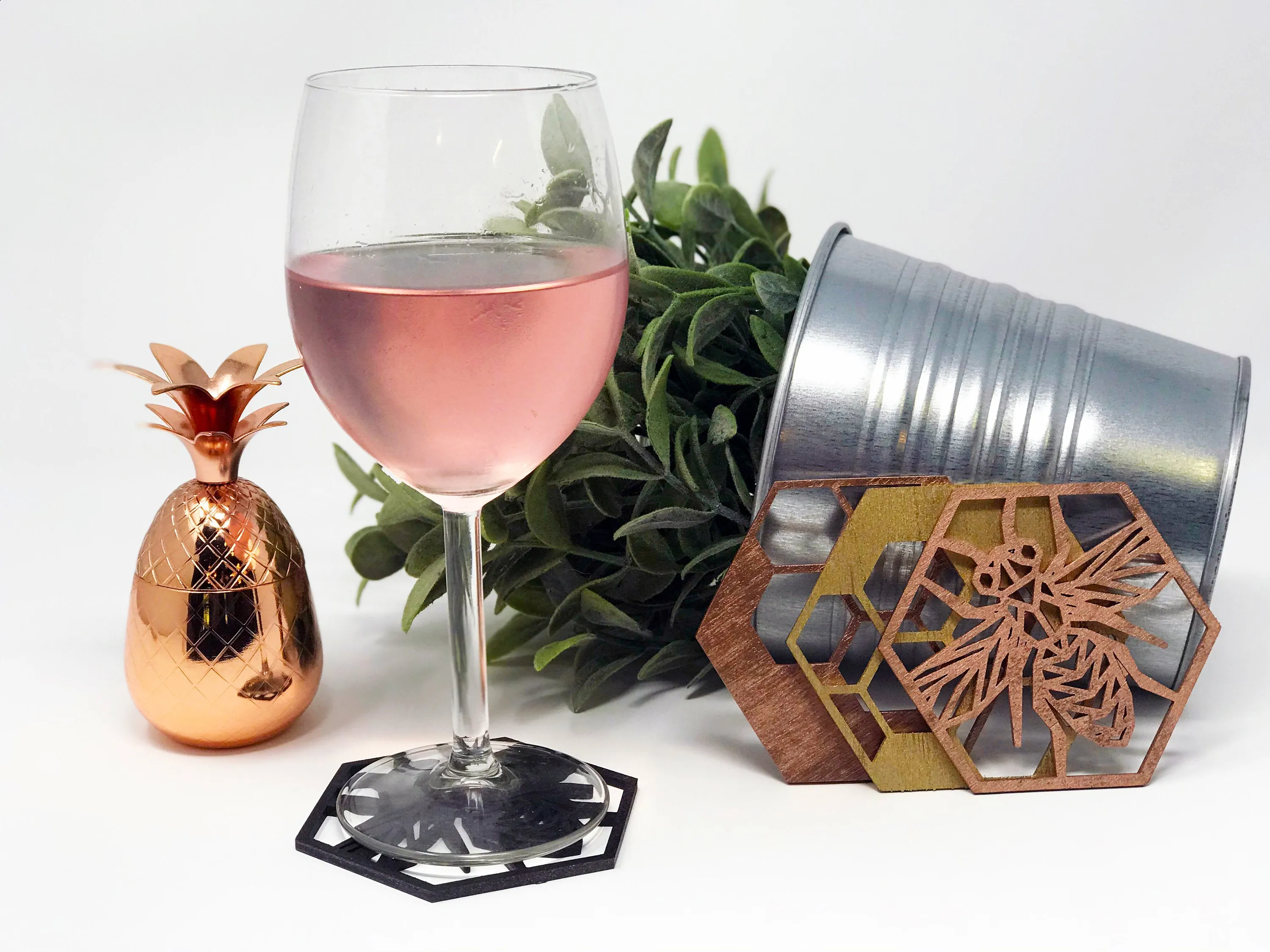 Honey Comb Bee Coasters