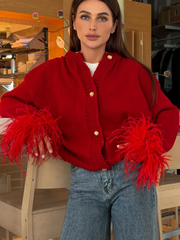 Ivyshape | Chic Feather Cardigan