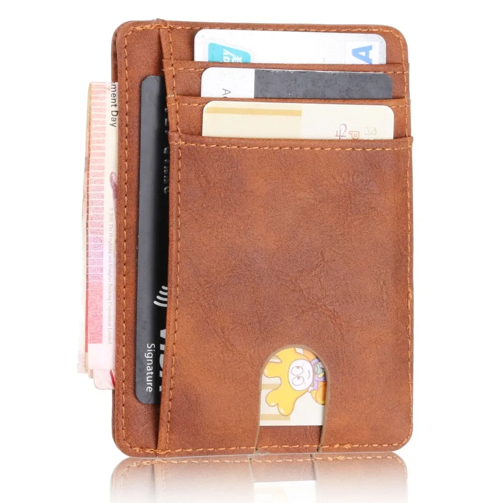 KUDIAN BEAR Rfid Vintage Men Wallet