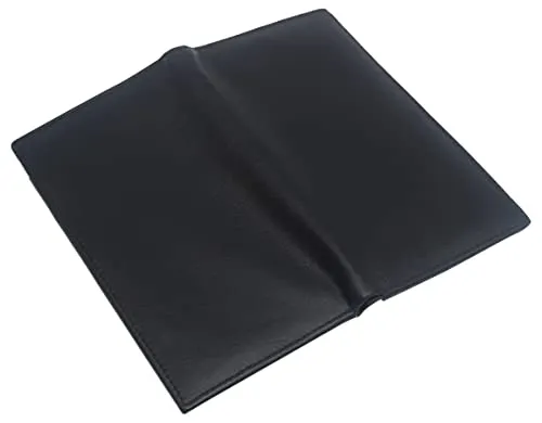 Leather Long Wallets for Men RFID Protected - Men's Slim Long Wallet & Checkbook Wallet