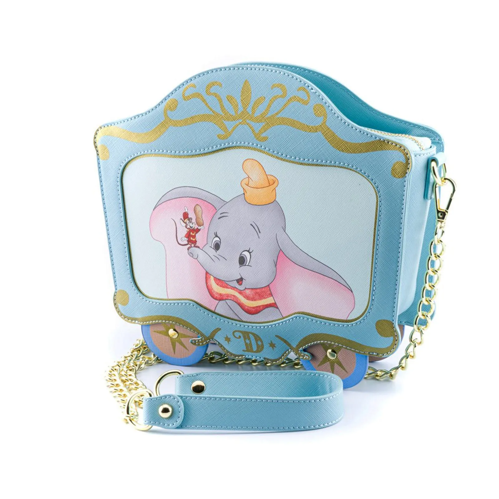 Loungefly Disney Dumbo 80th Anniversary Train Car Crossbody Bag Purse