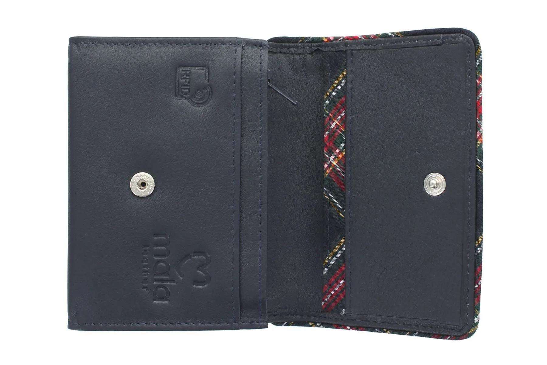 Mala BRAEMAR Range Compact Leather Coin Purse RFID 4181_7