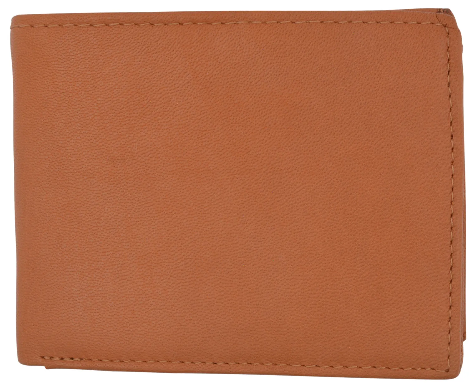 Mens RFID Blocking Leather Credit Card ID Snap Holder Bifold Wallet