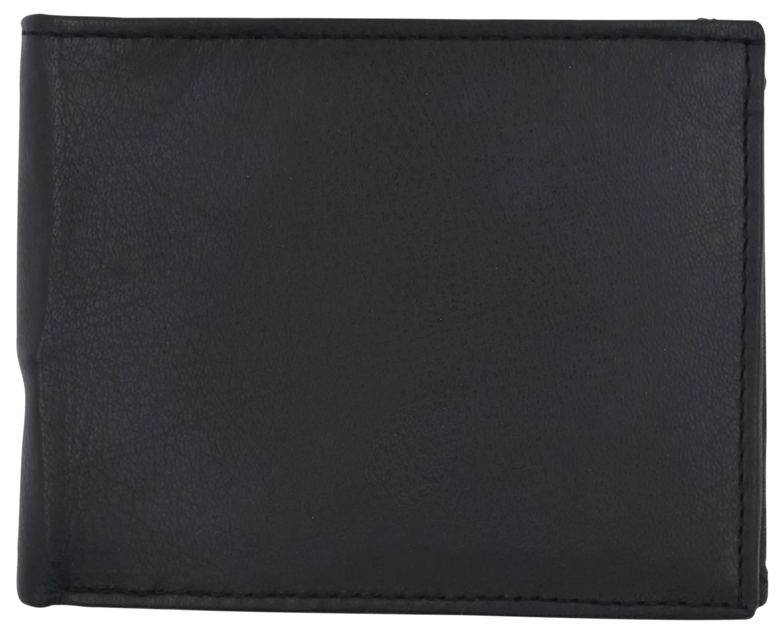 Mens RFID Blocking Leather Credit Card ID Snap Holder Bifold Wallet