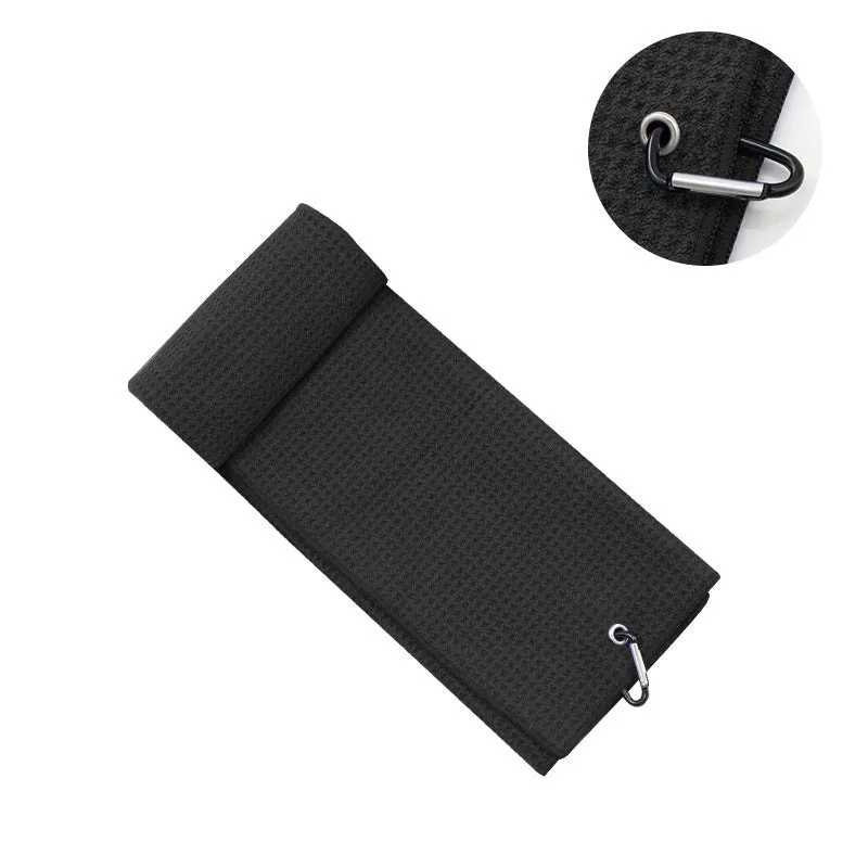 Microfiber Golf Towels with embroidered logo.