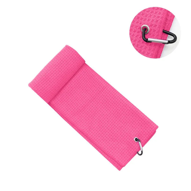 Microfiber Golf Towels with embroidered logo.