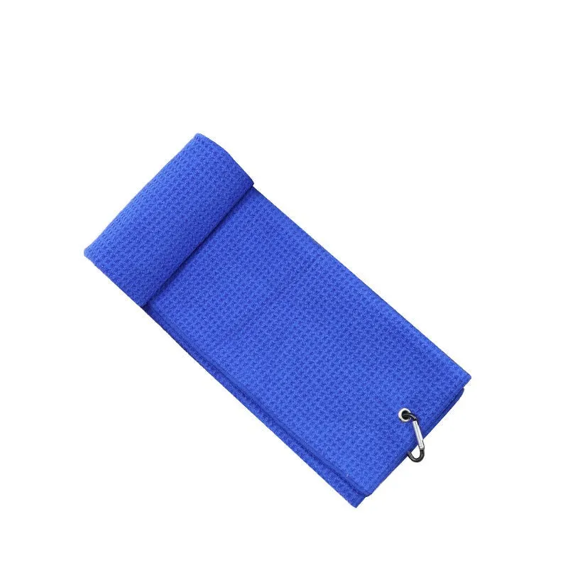 Microfiber Golf Towels with embroidered logo.