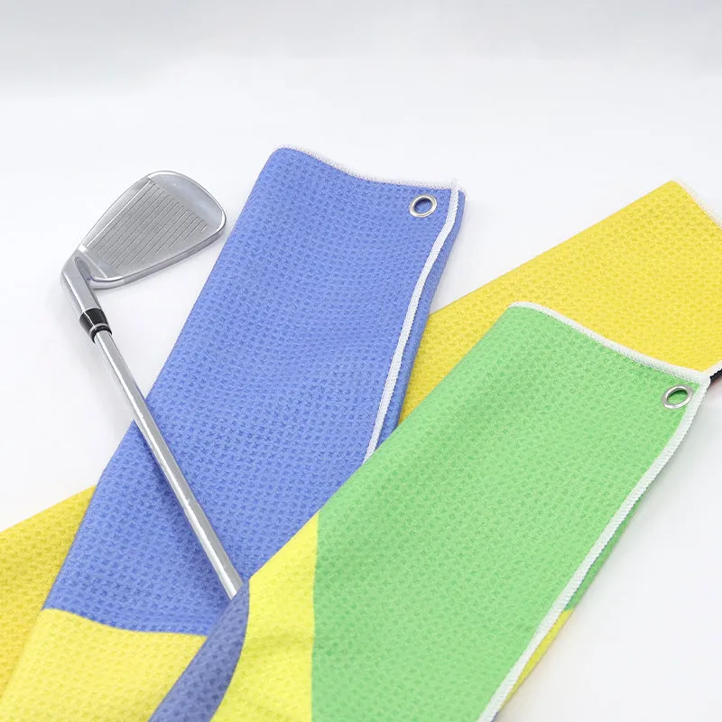 Microfiber Golf Towels with embroidered logo.