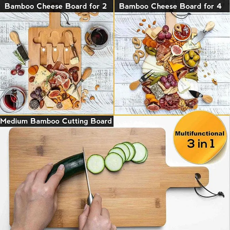Multi-Functional Bamboo Cheese Board Id-34
