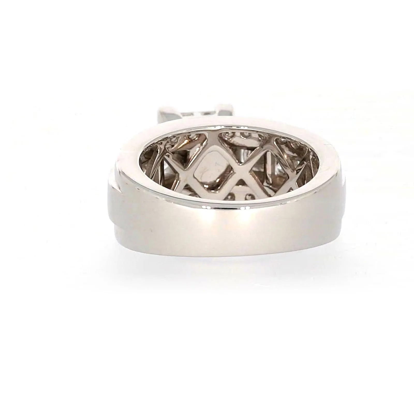 New York 14ct White Gold Round Brilliant & Princess Cut 2.65 CARAT tw of Diamonds Ring