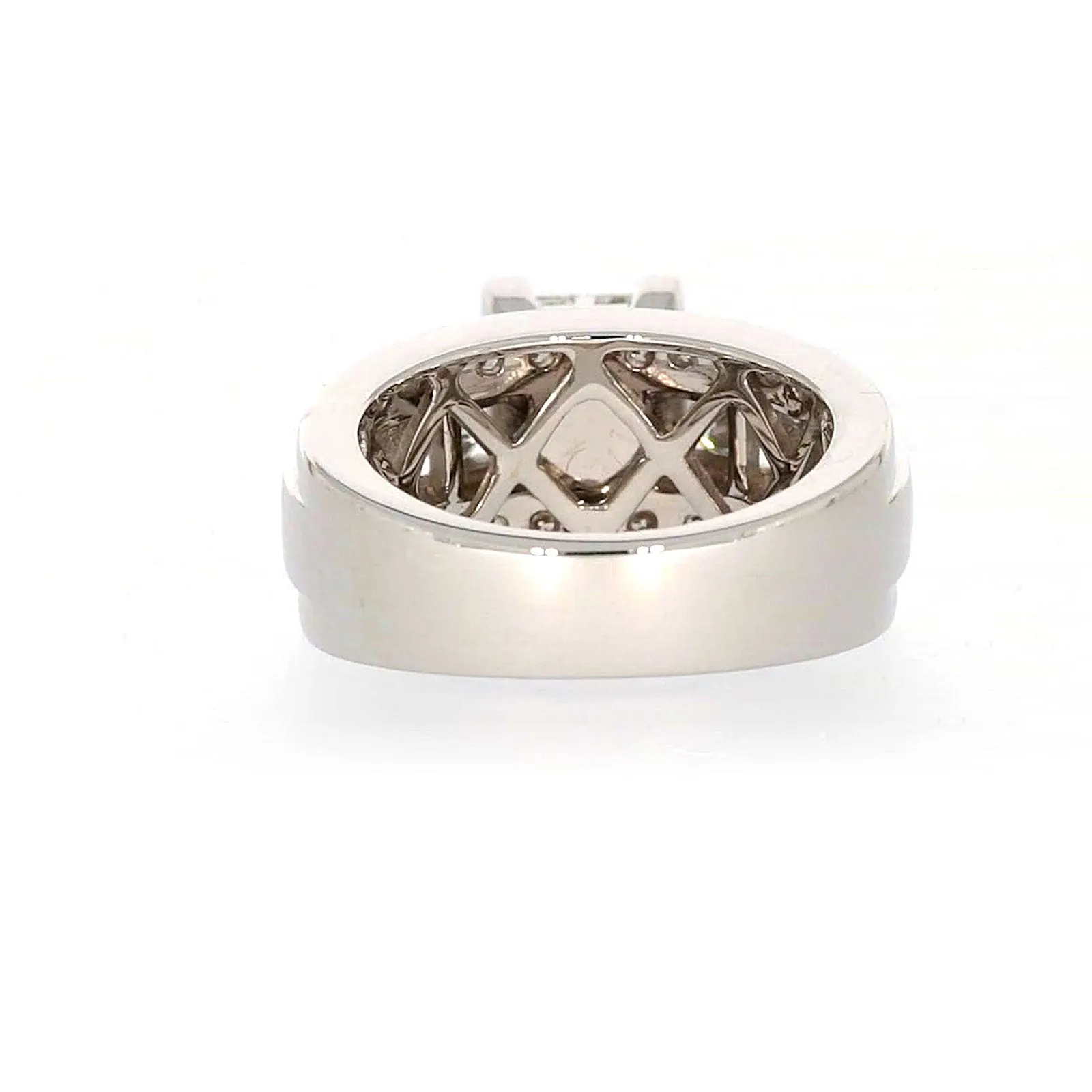 New York 14ct White Gold Round Brilliant & Princess Cut 2.65 CARAT tw of Diamonds Ring