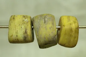 Old Yellow Hebron Bead, small