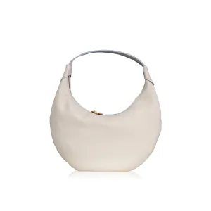 Ophelia Small Leather Shoulder Bag - Cream