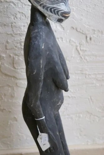 Palembei Iatmul Sepik Carved Totem Sculpture Female Pygmy Statue Rare Art 31A14