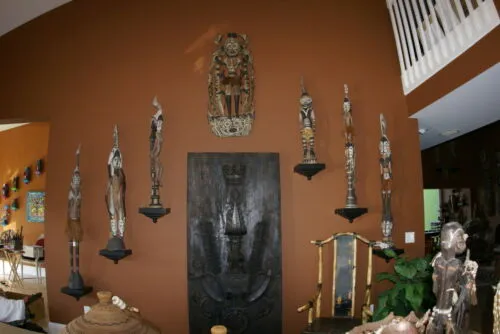 Palembei Iatmul Sepik Carved Totem Sculpture Female Pygmy Statue Rare Art 31A14