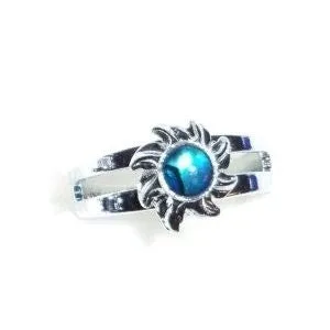 Paua Shell Sunshine Silver Ring