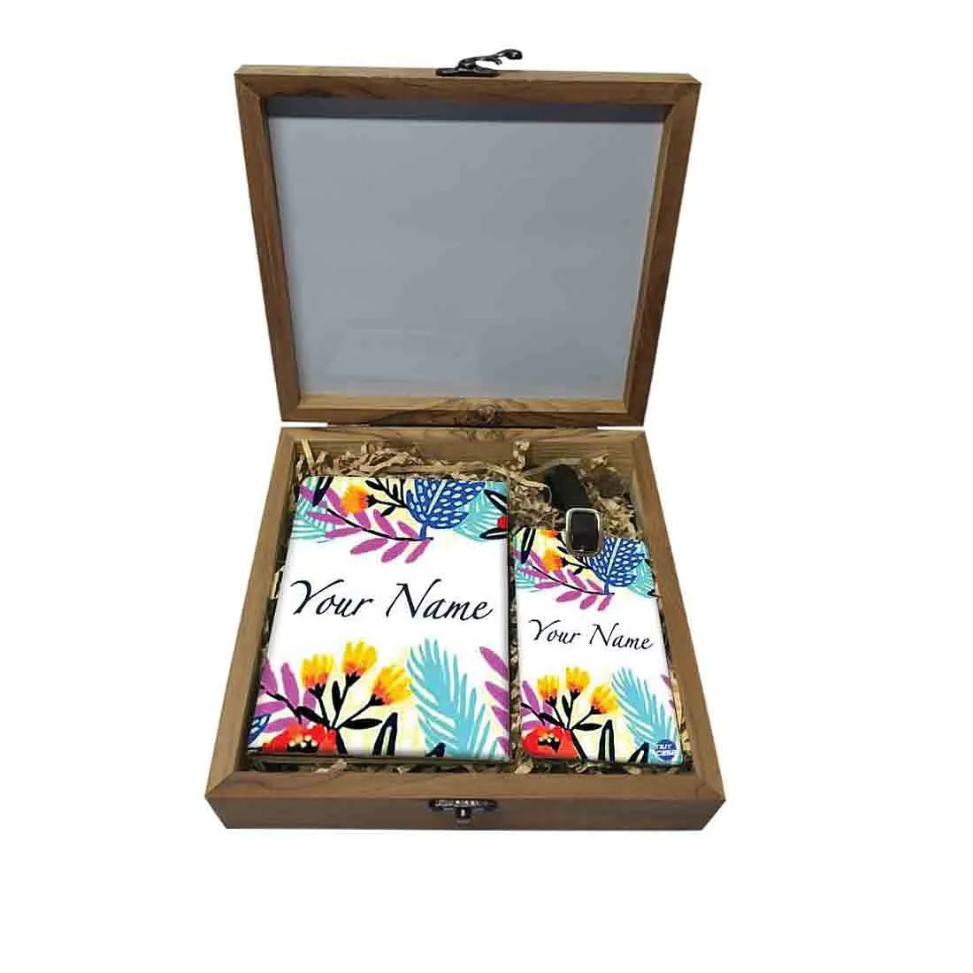 Personalised Passport Holder For Women- Colorful Floral