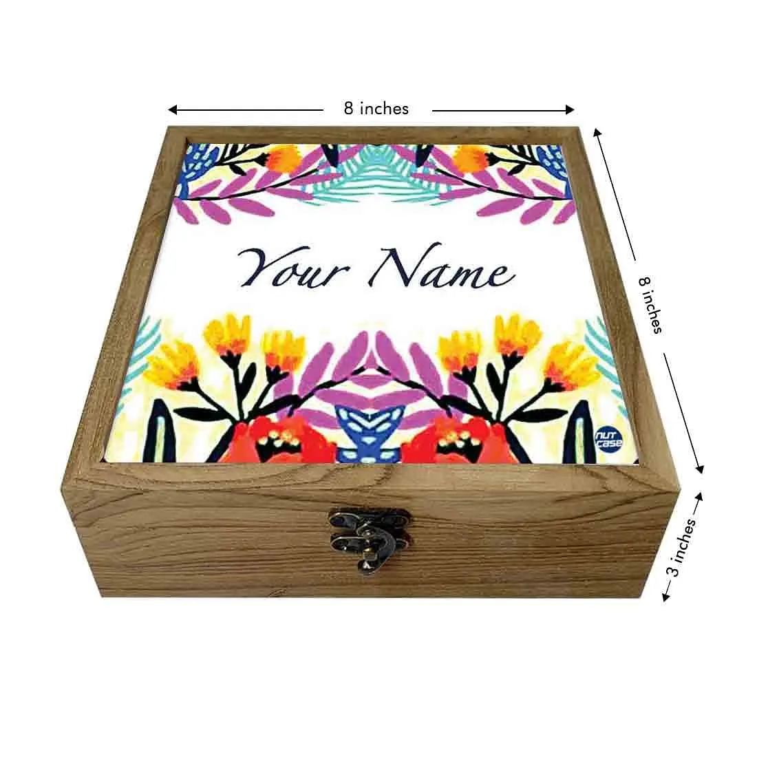 Personalised Passport Holder For Women- Colorful Floral