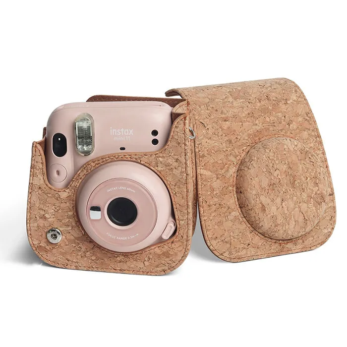 Pikxi BMP11 Cork Camera Bag with Adjustable Shoulder Strap for Fujifilm Instax Mini 11 Camera