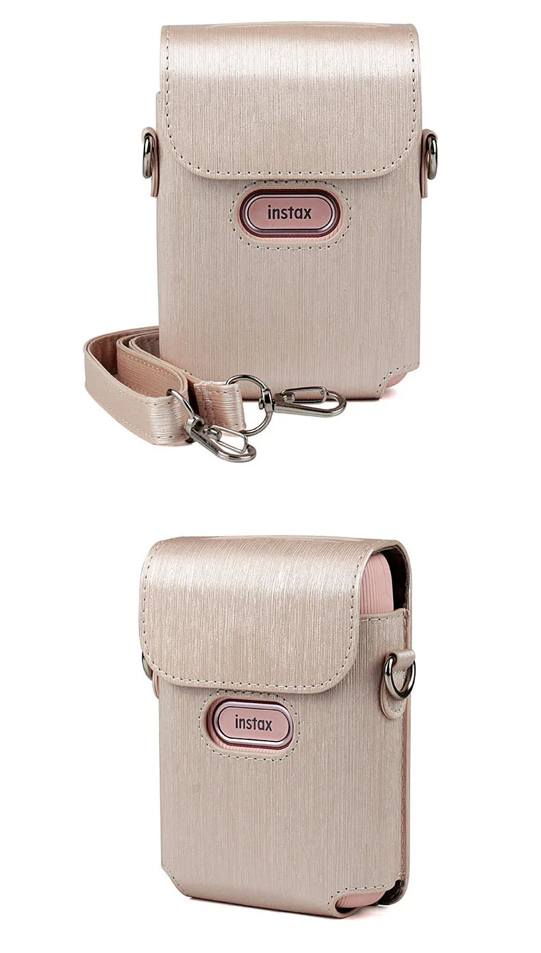 Pikxi Fujifilm Instax Mini Link Leather Case Bag Protector with Strap