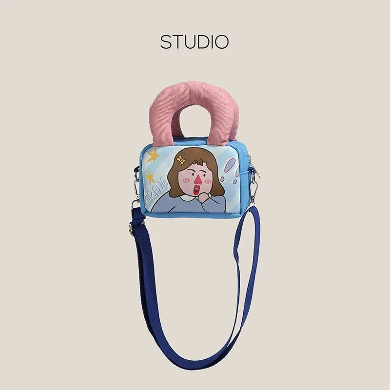 Playful Pop Art Canvas Mini Bag