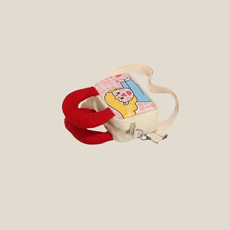 Playful Pop Art Canvas Mini Bag