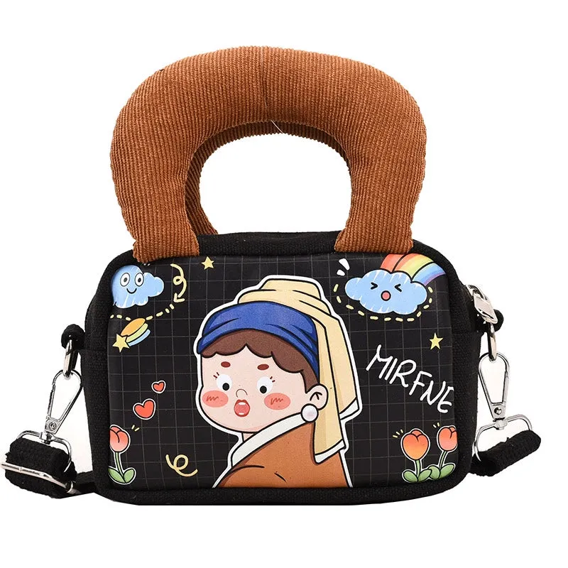Playful Pop Art Canvas Mini Bag