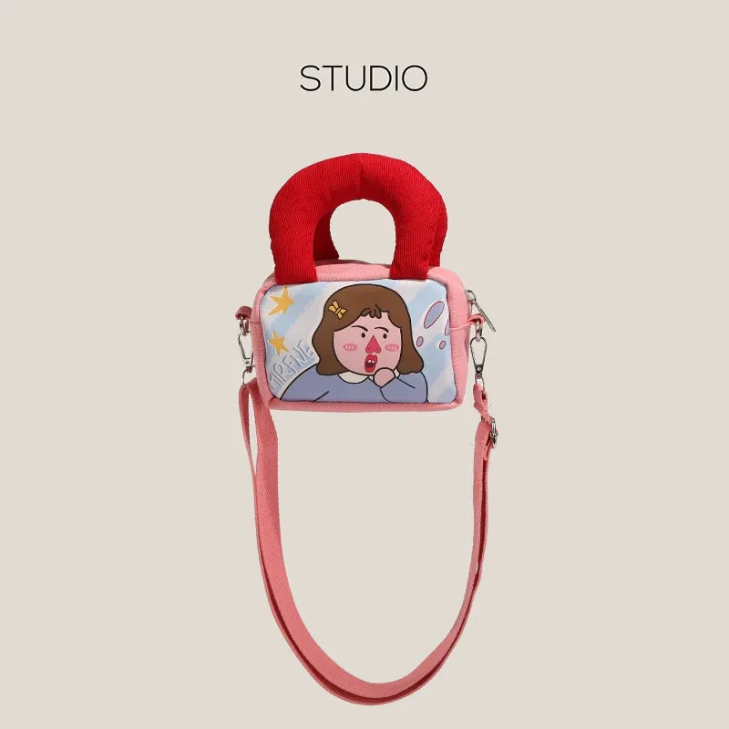 Playful Pop Art Canvas Mini Bag
