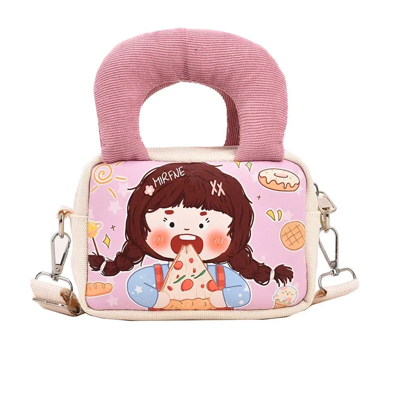 Playful Pop Art Canvas Mini Bag
