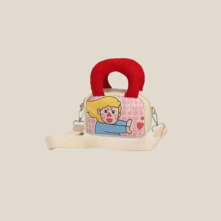 Playful Pop Art Canvas Mini Bag