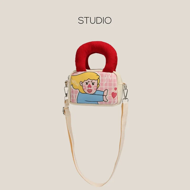 Playful Pop Art Canvas Mini Bag