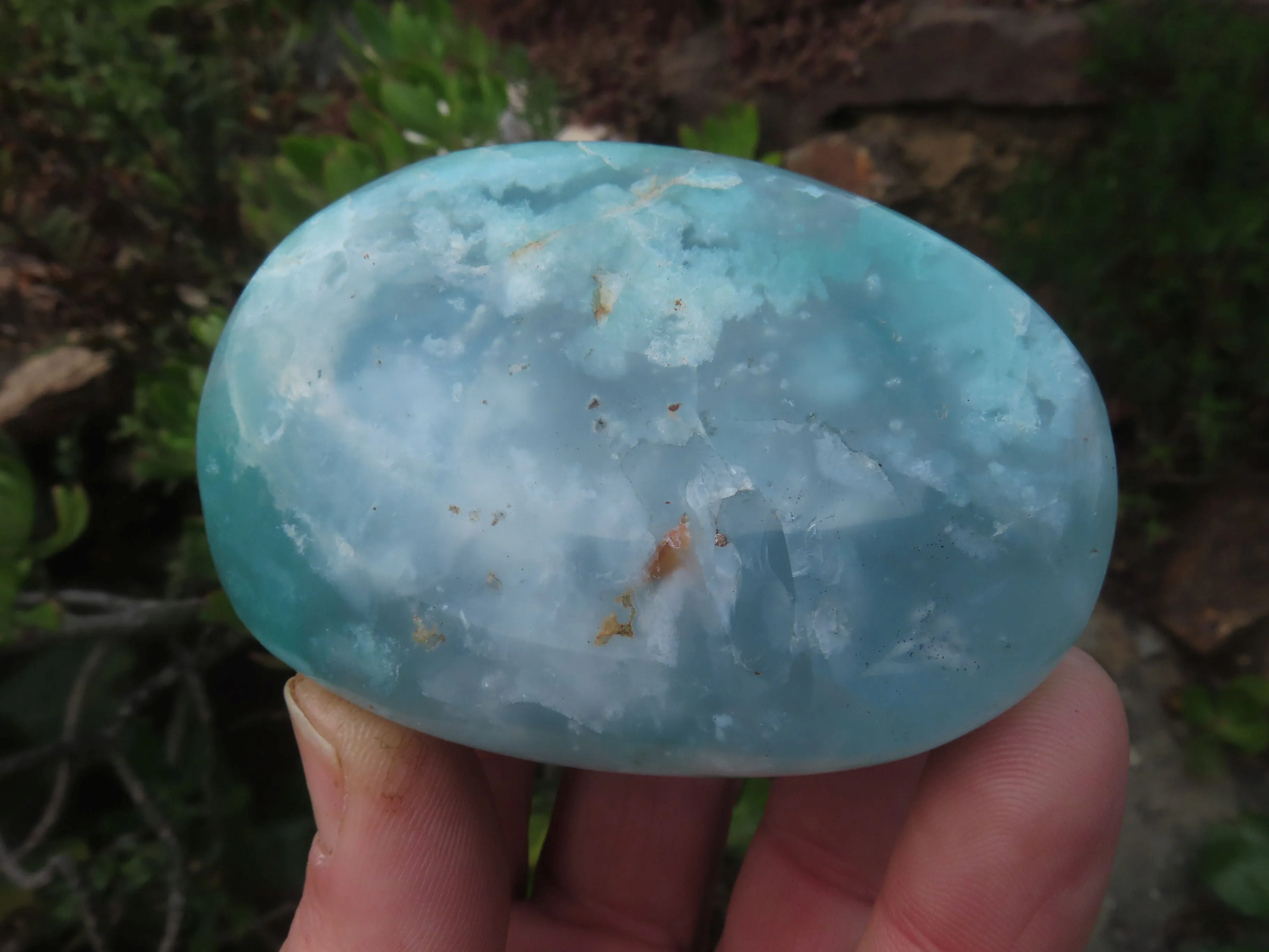 Polished Emerald Mtorolite Galet-Palm Stones - sold per kg - From Mutorashanga, Zimbabwe