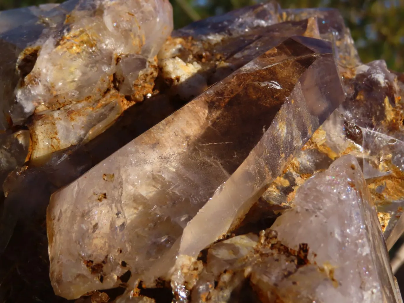 Polished Massive Skeletal Window Quartz Crystal x 1 From Akansobe, Madagascar