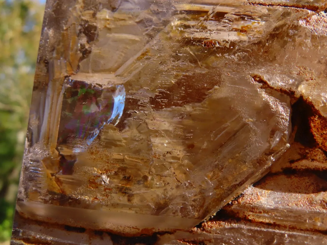 Polished Massive Skeletal Window Quartz Crystal x 1 From Akansobe, Madagascar