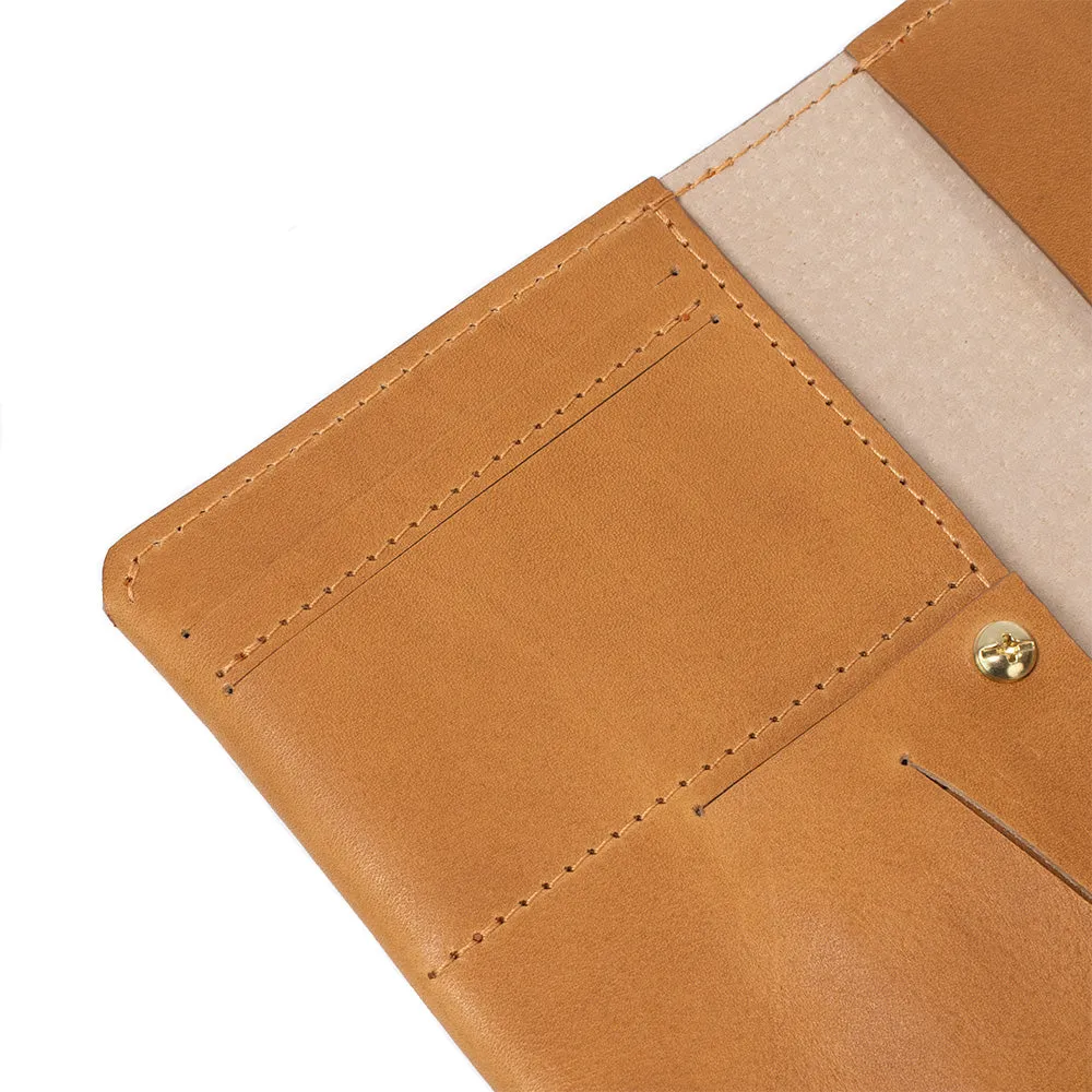 Premium Leather AirTag Passport Holder - Track and Protect Your Belongings