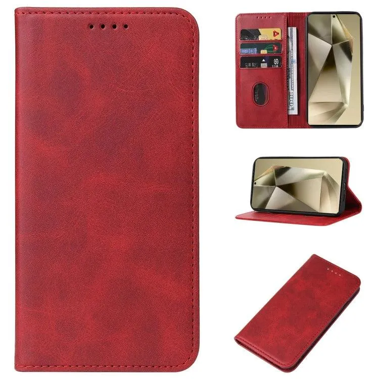 Premium Magnetic Leather Wallet Case for Samsung Galaxy S24 Ultra 5G