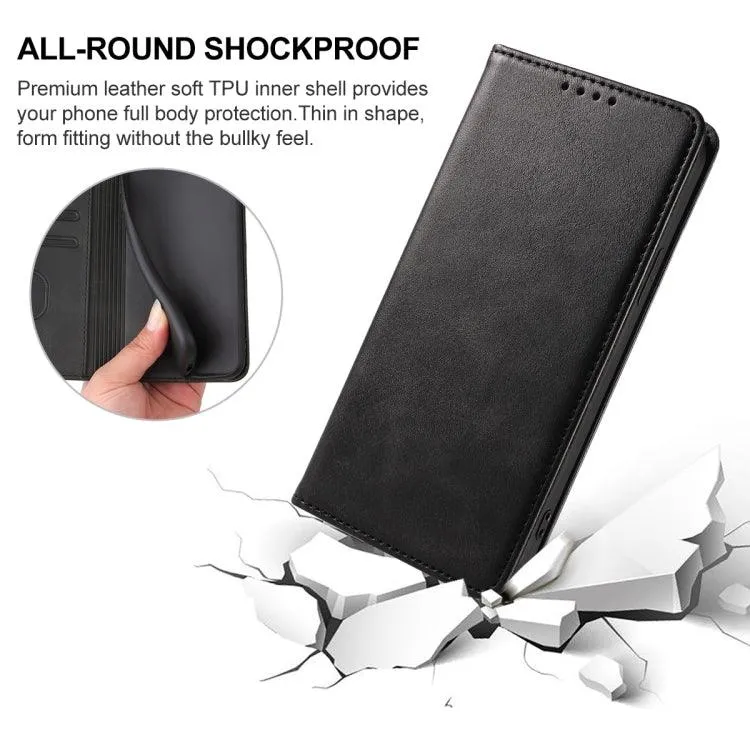 Premium Magnetic Leather Wallet Case for Samsung Galaxy S24 Ultra 5G